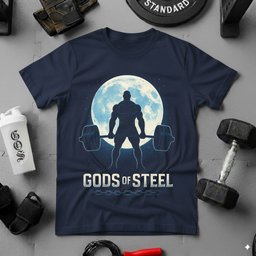Moon Steel T Shirt Gift For Fitness Lover