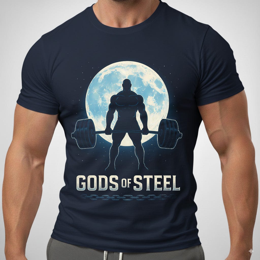 Moon Steel T Shirt Gift For Fitness Lover