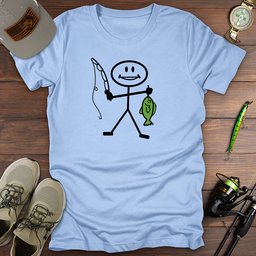 Reel Happy T Shirt Gift For Fishing Enthusiast
