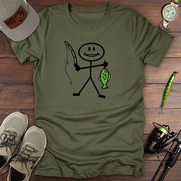 Reel Happy T Shirt Gift For Fishing Enthusiast