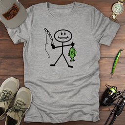 Reel Happy T Shirt Gift For Fishing Enthusiast