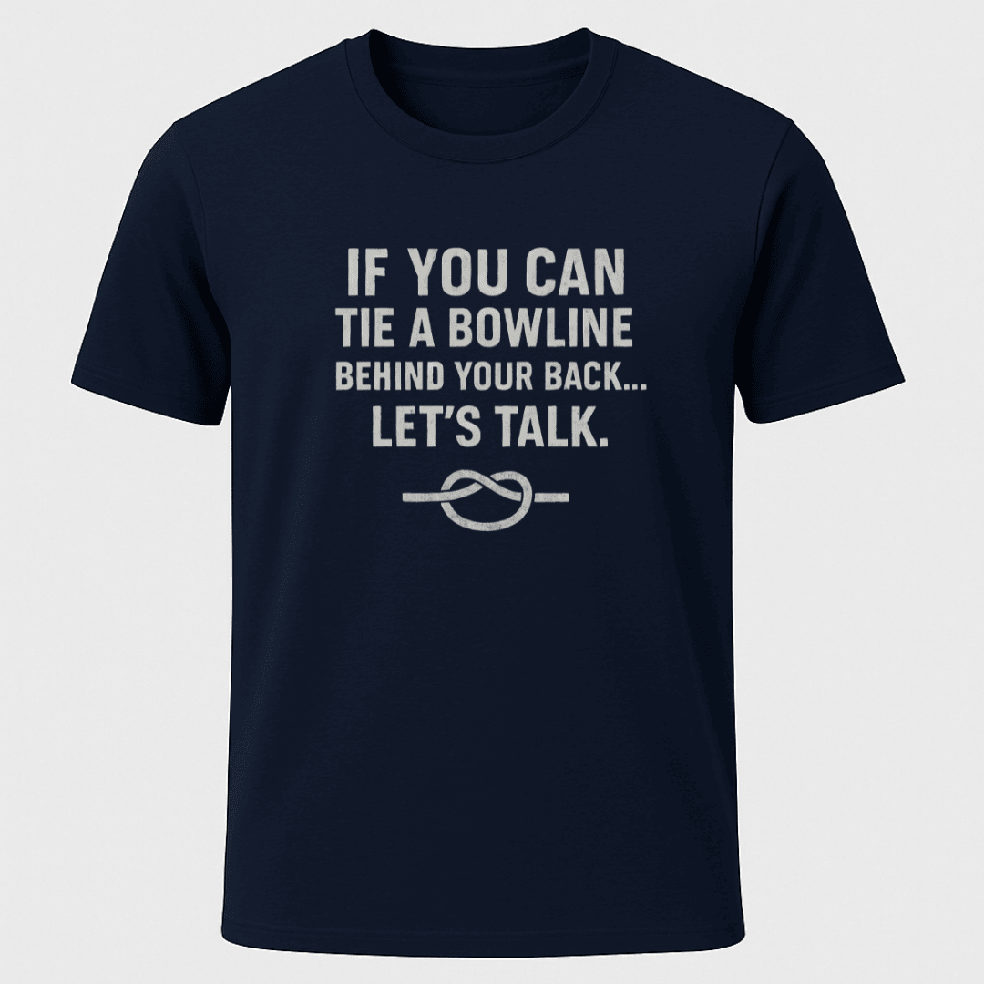 Bowline Validation T Shirt Gift For Boat Owner