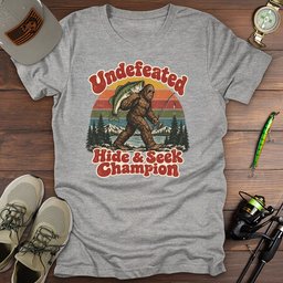 Undefeated Champion T Shirt Gift For Fishing Enthusiast