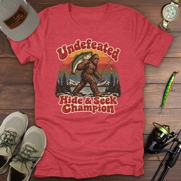 Undefeated Champion T Shirt Gift For Fishing Enthusiast