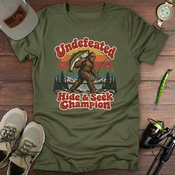 Undefeated Champion T Shirt Gift For Fishing Enthusiast