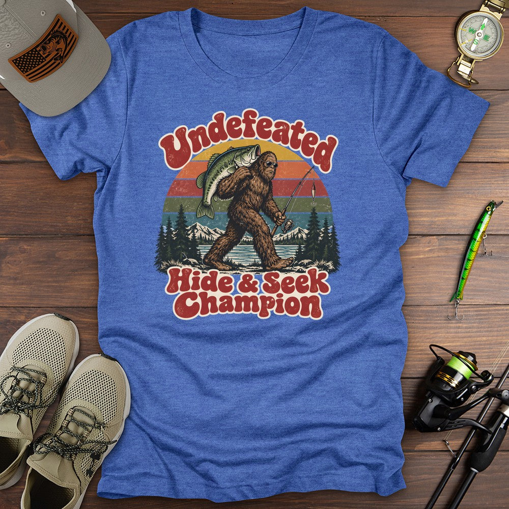 Undefeated Champion T Shirt Gift For Fishing Enthusiast