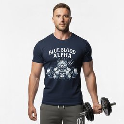 Blue Blood Alpha T Shirt Gift For Fitness Lover