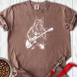 Belgian Tervuren Guitar Premium Tee Gift For Dog Lover