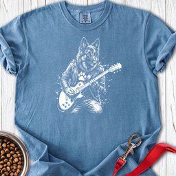 Belgian Tervuren Guitar Premium Tee Gift For Dog Lover