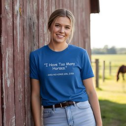 Never Too Many T Shirt Gift For Horse Lover