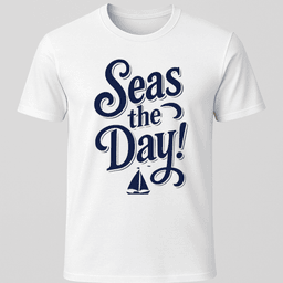 Seas The Day T Shirt Gift For Boat Owner
