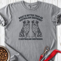 2 Australian Shepherds Premium Tee Gift For Dog Lover