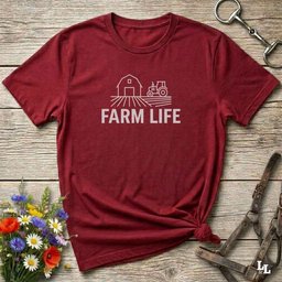 Farm Life T Shirt Gift For Horse Lover