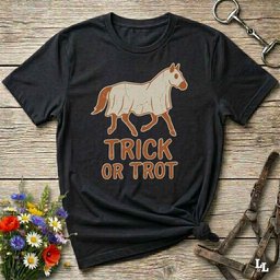 Trick Or Trot V2 T Shirt Gift For Horse Lover