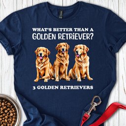 3 Golden Retrievers T Shirt Gift For Dog Lover