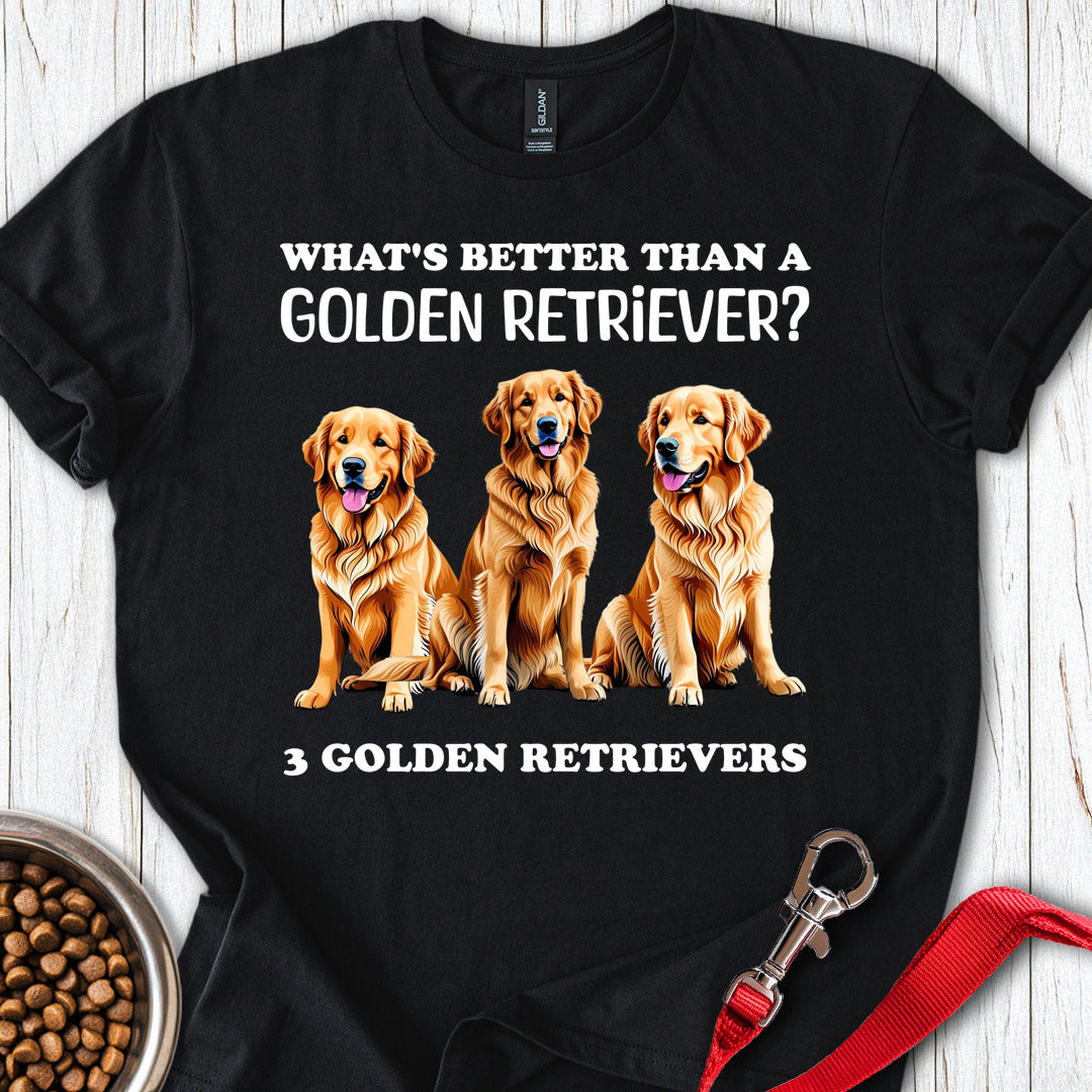 3 Golden Retrievers T Shirt Gift For Dog Lover