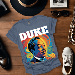 Duke Ellington White T Shirt Gift For Music Lover