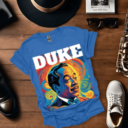 Duke Ellington White T Shirt Gift For Music Lover