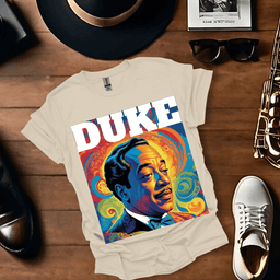 Duke Ellington White T Shirt Gift For Music Lover