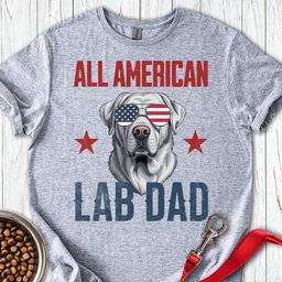 All American Silver Lab Mom T Shirt Gift For Mom