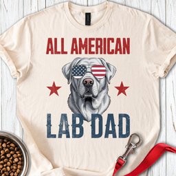 All American Silver Lab Mom T Shirt Gift For Mom