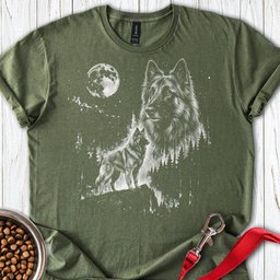 Belgian Tervuren Moonlight T Shirt Gift For Dog Lover