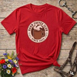 Barn Coffee Club T Shirt Gift For Horse Lover