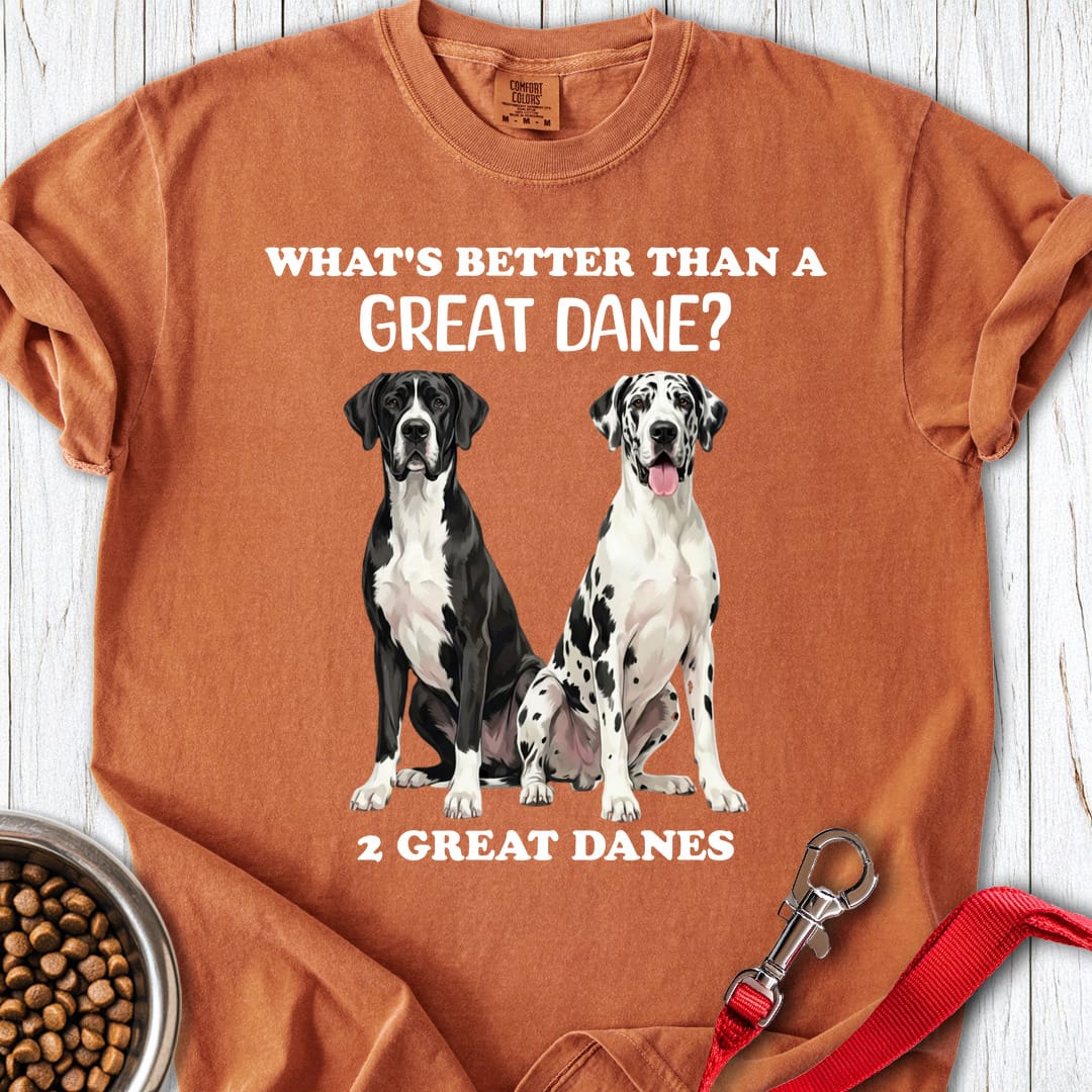 2 Great Danes Premium Tee Gift For Dog Lover