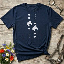 I Love Horses Simple T Shirt Gift For Horse Lover