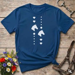 I Love Horses Simple T Shirt Gift For Horse Lover