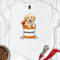 Antidepressant Goldie T Shirt Gift For Dog Lover
