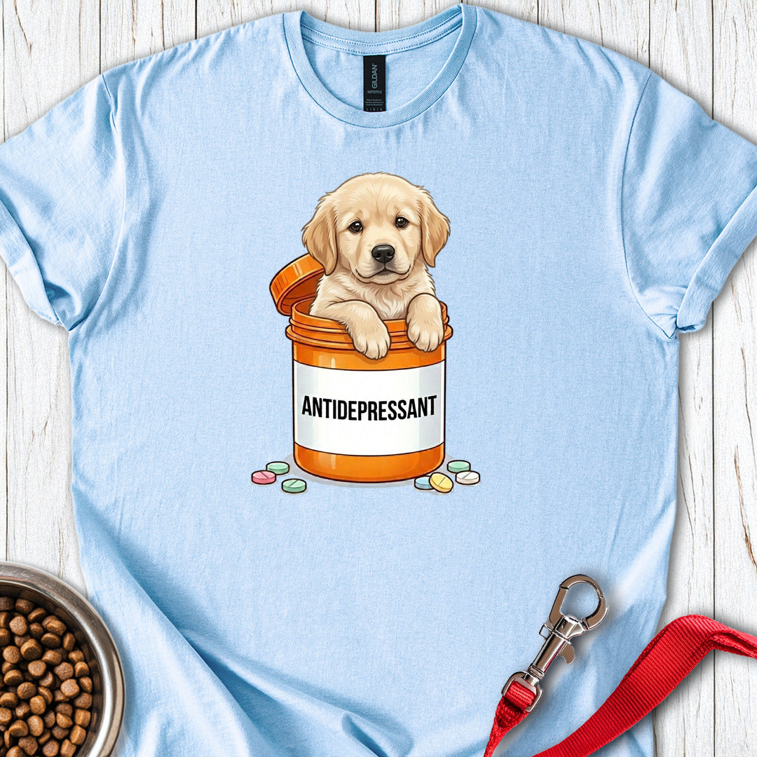 Antidepressant Goldie T Shirt Gift For Dog Lover