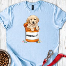 Antidepressant Goldie T Shirt Gift For Dog Lover