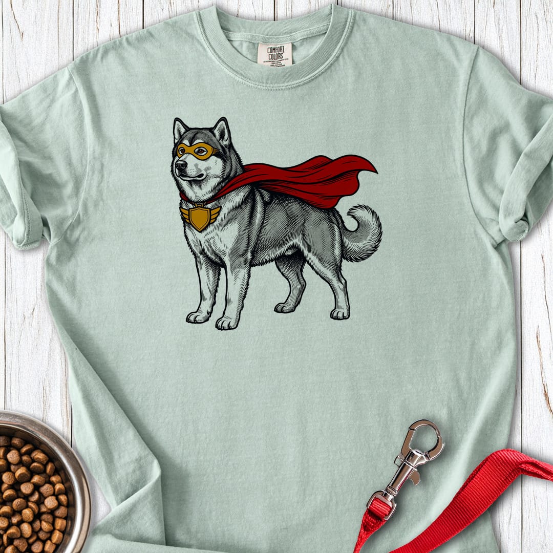 Alaskan Malamute Superhero Premium Tee Gift For Dog Lover
