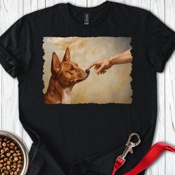 Basenji Creation T Shirt Gift For Dog Lover