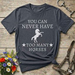 You Can Never Have Too Many Horses T Shirt Gift For Horse Lover