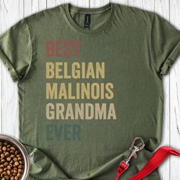 Belgian Malinois Grandma T Shirt Gift For Grandma