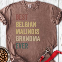 Belgian Malinois Grandma Premium Tee Gift For Grandma