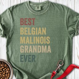 Belgian Malinois Grandma Premium Tee Gift For Grandma