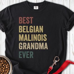 Belgian Malinois Grandma Premium Tee Gift For Grandma