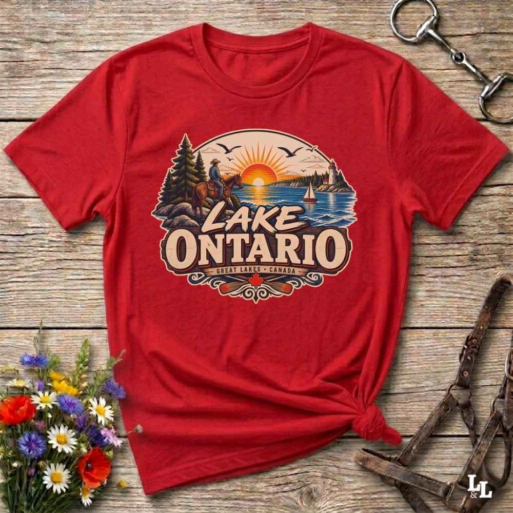 Lake Ontario Trail Riding 2 T Shirt Gift For Horse Lover