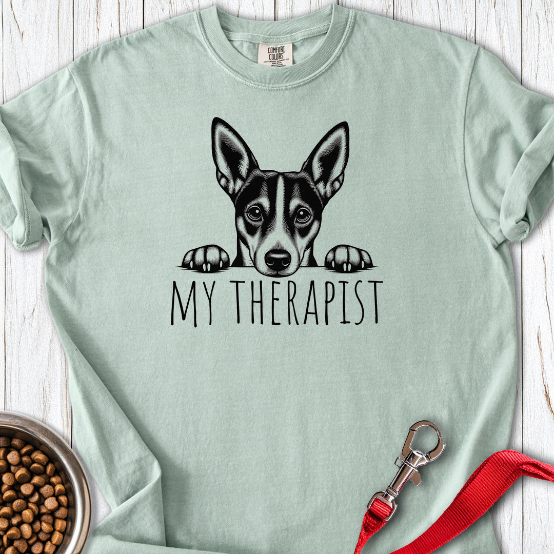 Basenji My Therapist Premium Tee Gift For Dog Lover