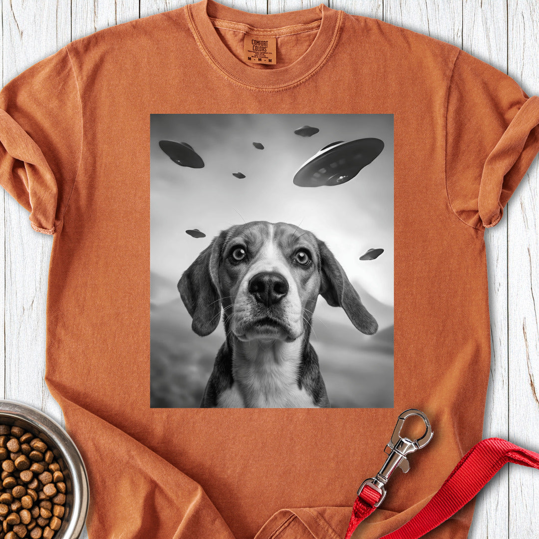 Beagle Ufo Premium Tee Gift For Dog Lover