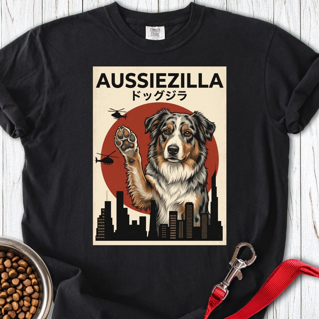 Aussiezilla Premium Tee Gift For Dog Lover