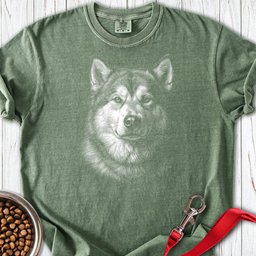 Alaskan Malamute Engraved Premium Tee Gift For Dog Lover