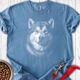 Alaskan Malamute Engraved Premium Tee Gift For Dog Lover