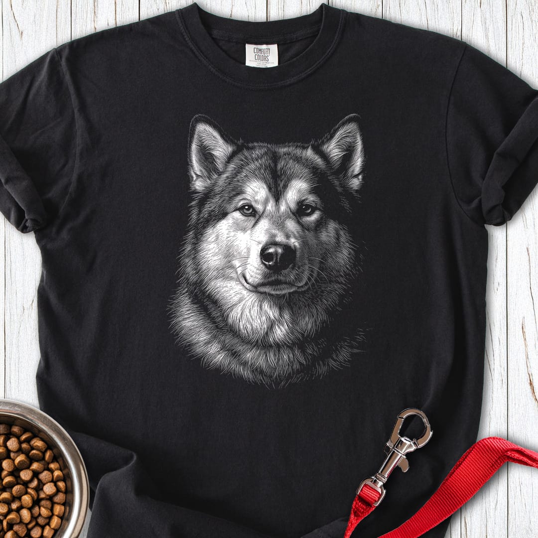 Alaskan Malamute Engraved Premium Tee Gift For Dog Lover