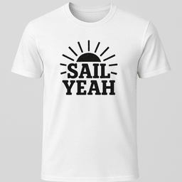Sail Yeah Sunburst T Shirt Gift For Boat Owner
