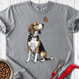 Beagle Butterfly Premium Tee Gift For Dog Lover
