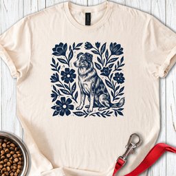 Australian Shepherd Linocut T Shirt Gift For Dog Lover